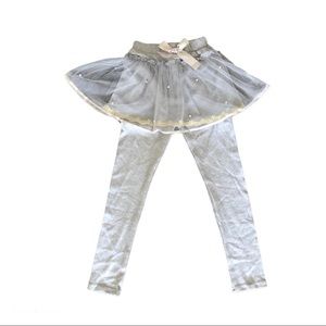 NWOT Princess Skirt Leggings Pants Bottoms Grey